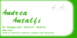 andrea antalfi business card